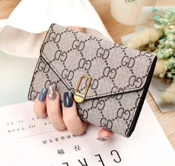 Stylish Women's Trifold PU Leather Wallet – Slim, Pocket-Friendly